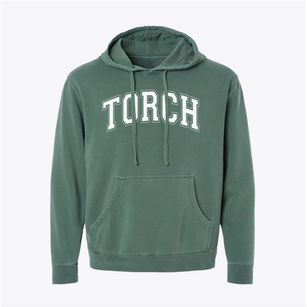 Torch Magnet School Varsity Arch Pigment-Dyed Hoodie
