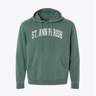 St Ann Parish Varsity Arch Pigment-Dyed Hoodie