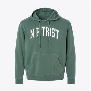 N P Trist Middle School Varsity Arch Pigment-Dyed Hoodie