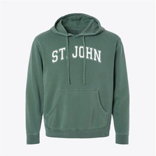 Saint John Evangelist School Varsity Arch Pigment-Dyed Hoodie