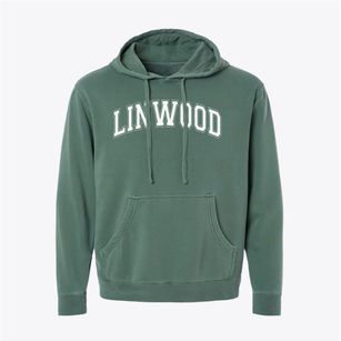 Linwood Elementary School Varsity Arch Pigment-Dyed Hoodie