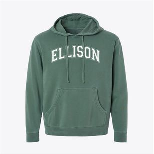 Ellison Accelerated School Varsity Arch Pigment-Dyed Hoodie