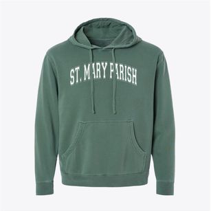St Mary Parish Varsity Arch Pigment-Dyed Hoodie