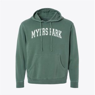Myers Park High School Varsity Arch Pigment-Dyed Hoodie