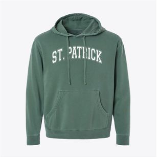 Saint Patrick School Varsity Arch Pigment-Dyed Hoodie