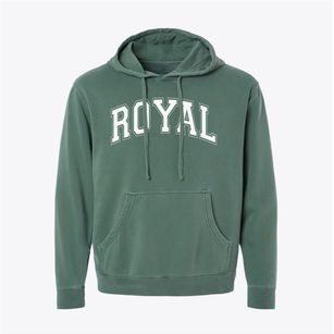 Royal High School Varsity Arch Pigment-Dyed Hoodie