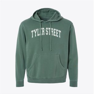 Tyler Street Christian Varsity Arch Pigment-Dyed Hoodie