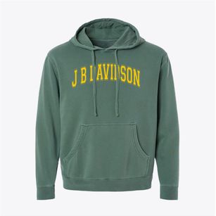 J B Davidson Middle School Varsity Arch Pigment-Dyed Hoodie