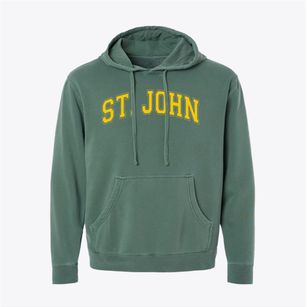 Saint John The Evangelist School Varsity Arch Pigment-Dyed Hoodie