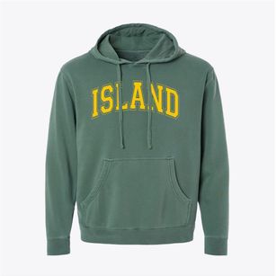 Island Trees Stokes Elementary School Varsity Arch Pigment-Dyed Hoodie