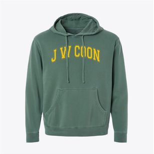J W Coon Elementary School Varsity Arch Pigment-Dyed Hoodie