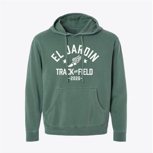 El Jardin Elementary School Track and Field Pigment-Dyed Hoodie