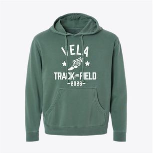 Vela Middle School Track and Field Pigment-Dyed Hoodie