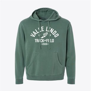 Valle Lindo Elementary School Track and Field Pigment-Dyed Hoodie