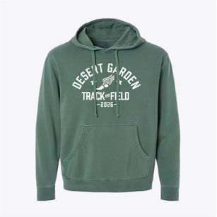 Desert Garden School Track and Field Pigment-Dyed Hoodie