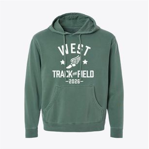 West Elementary School Track and Field Pigment-Dyed Hoodie
