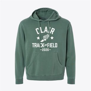Clair W Burgener Academy Track and Field Pigment-Dyed Hoodie