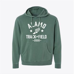 Alamo Elementary School Track and Field Pigment-Dyed Hoodie