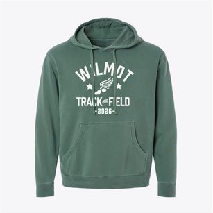 Wilmot Elementary School Track and Field Pigment-Dyed Hoodie