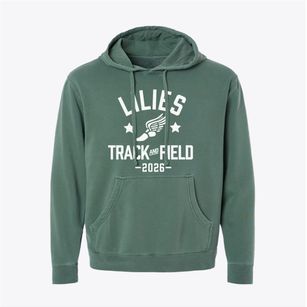Lilies Of The Field School Track and Field Pigment-Dyed Hoodie