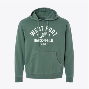 West Port High School Track and Field Pigment-Dyed Hoodie
