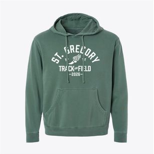 Saint Gregory The Great High School Track and Field Pigment-Dyed Hoodie