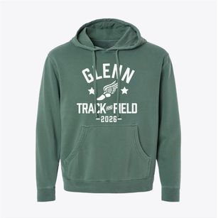 Glenn Elementary School Track and Field Pigment-Dyed Hoodie