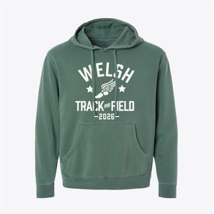 Welsh High School Track and Field Pigment-Dyed Hoodie