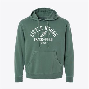Little House Alternative School Track and Field Pigment-Dyed Hoodie