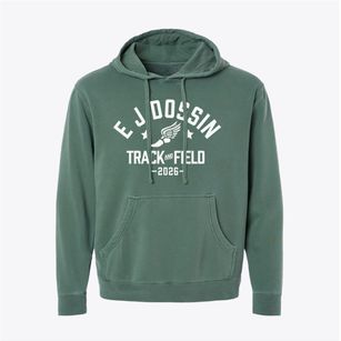 E J Dossin Elementary School Track and Field Pigment-Dyed Hoodie