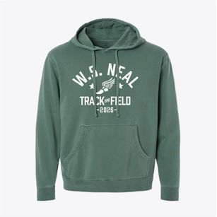 W.s. Neal High School Track and Field Pigment-Dyed Hoodie