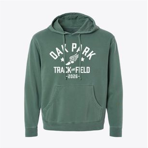 Oak Park Middle School Track and Field Pigment-Dyed Hoodie