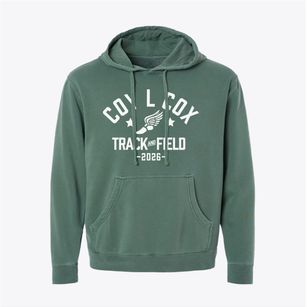 Ps 369 Coy L Cox Track and Field Pigment-Dyed Hoodie