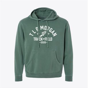T L R Morgan Middle School Track and Field Pigment-Dyed Hoodie