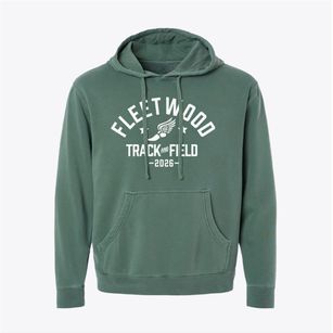 Fleetwood Elementary School Track and Field Pigment-Dyed Hoodie