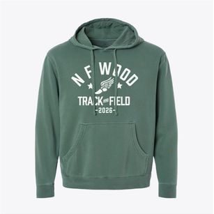 N F Wood Advanced Technology Center Track and Field Pigment-Dyed Hoodie