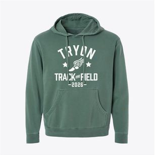 Tryon Elementary School Track and Field Pigment-Dyed Hoodie