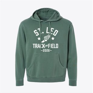 St. Leo Preschool Track and Field Pigment-Dyed Hoodie