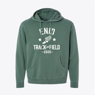 Enid High School Track and Field Pigment-Dyed Hoodie
