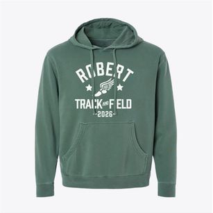 Robert Morris Elementary School 27 Track and Field Pigment-Dyed Hoodie