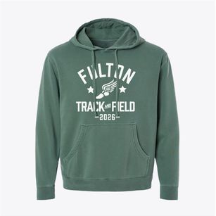 Fulton High School Track and Field Pigment-Dyed Hoodie