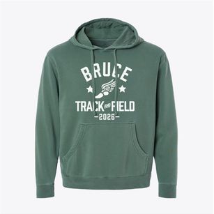 Bruce Elementary School Track and Field Pigment-Dyed Hoodie