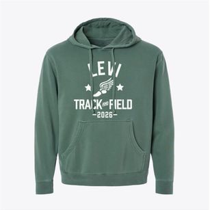 Levi Elementary School Track and Field Pigment-Dyed Hoodie