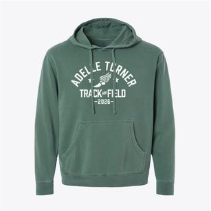 Adelle Turner Elementary School Track and Field Pigment-Dyed Hoodie
