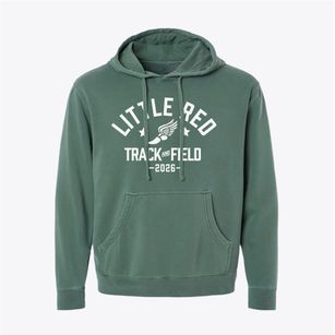 Little Red School House Track and Field Pigment-Dyed Hoodie