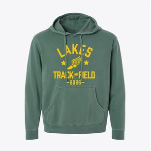 Lakes Elementary School Track and Field Pigment-Dyed Hoodie