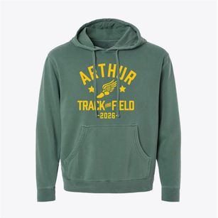 Arthur Elementary School Track and Field Pigment-Dyed Hoodie