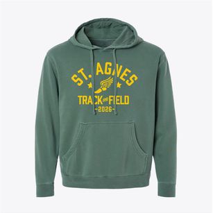 Saint Agnes School Track and Field Pigment-Dyed Hoodie