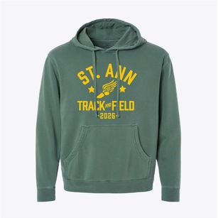 Saint Ann School Track and Field Pigment-Dyed Hoodie