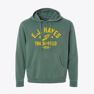 Edythe J. Hayes Middle School Track and Field Pigment-Dyed Hoodie
